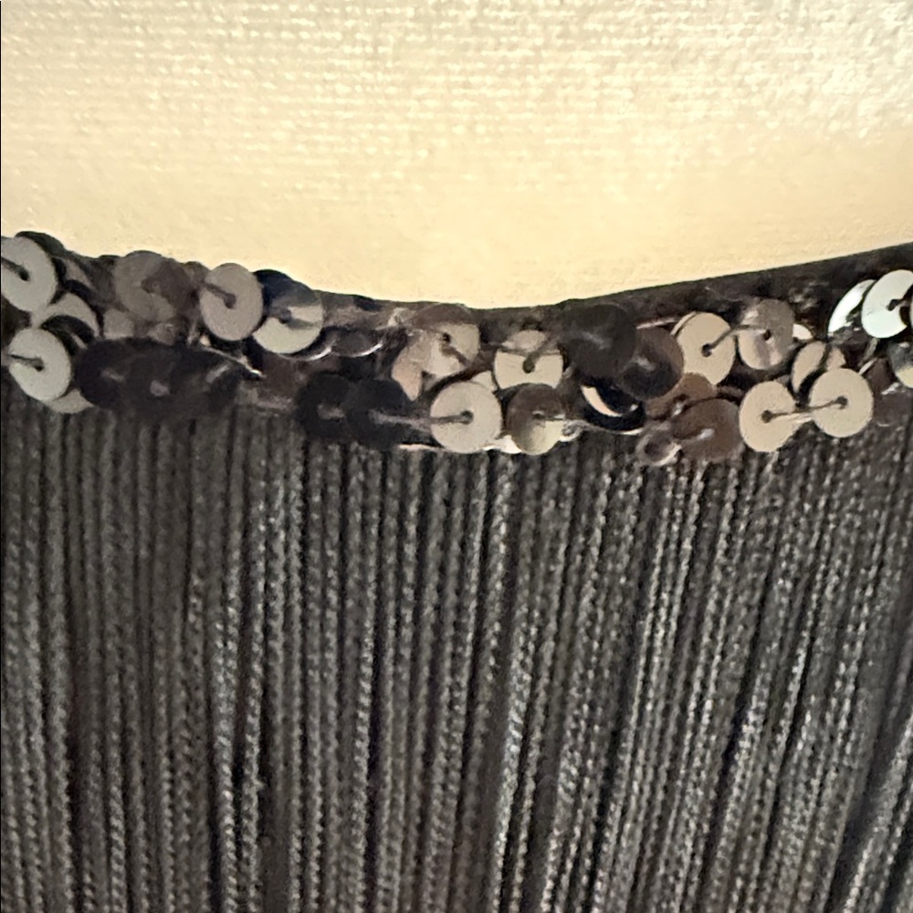 Betsey Johnson Black Layered Fringe Skirt. Y2K Baby! - Picture 2 of 4